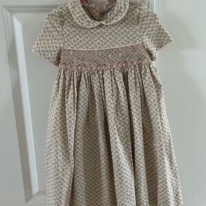 Floral Cream Kids Dress
